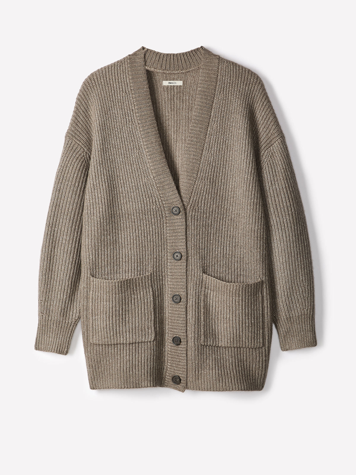 Long-Sleeve Long Cardigan