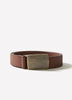 Leather Belt 33mm Width Casual Style