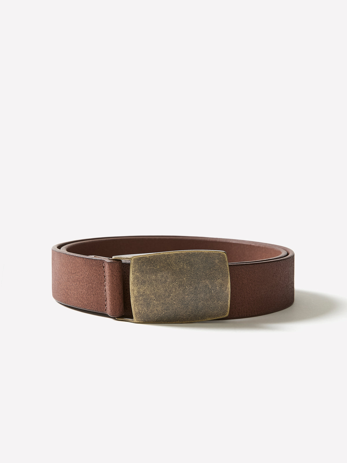 Leather Belt 33mm Width Casual Style