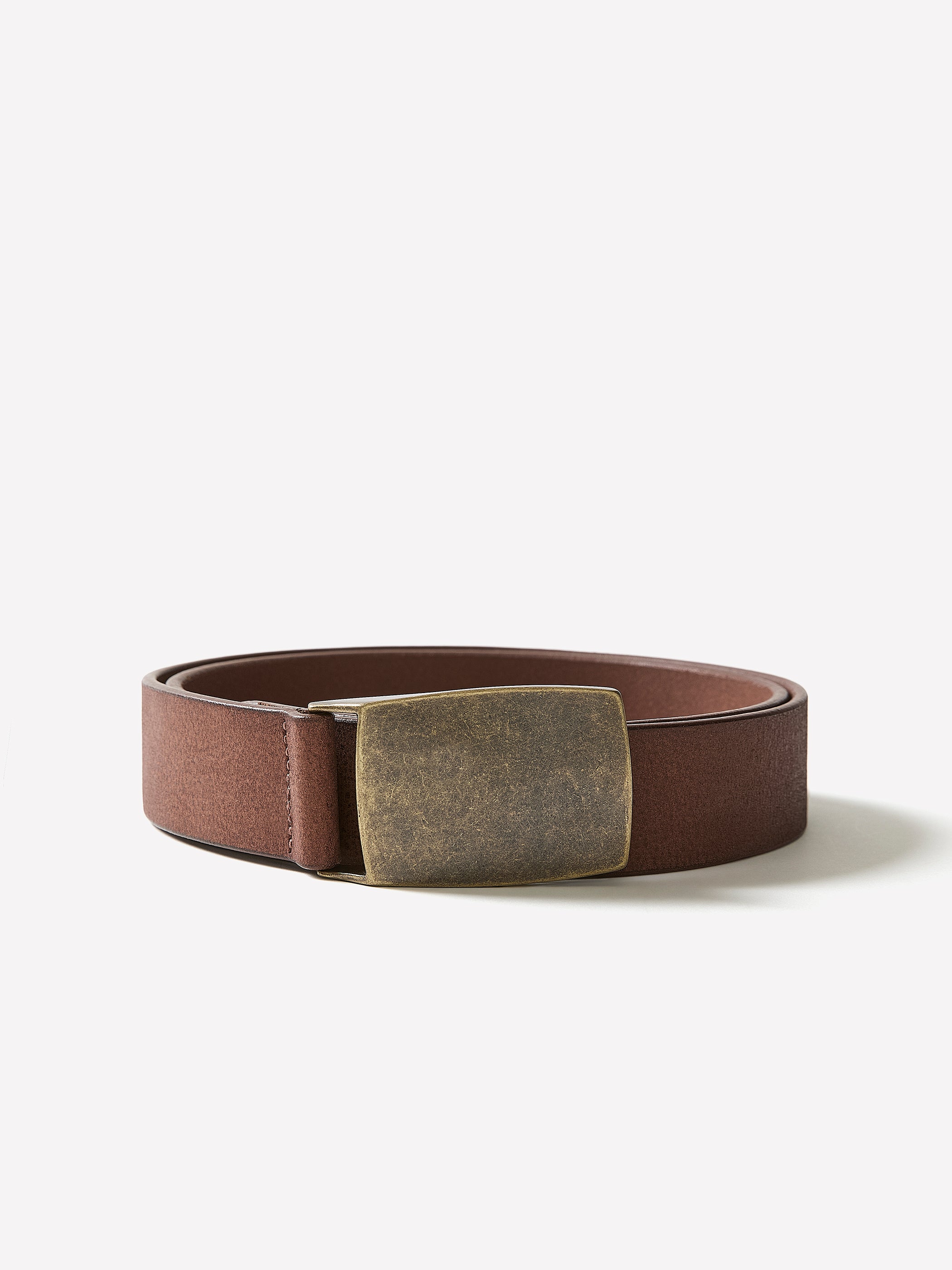 Leather Belt 33mm Width Casual Style
