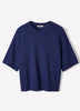 Short-Sleeve Crew-Neck Boxy Sweater