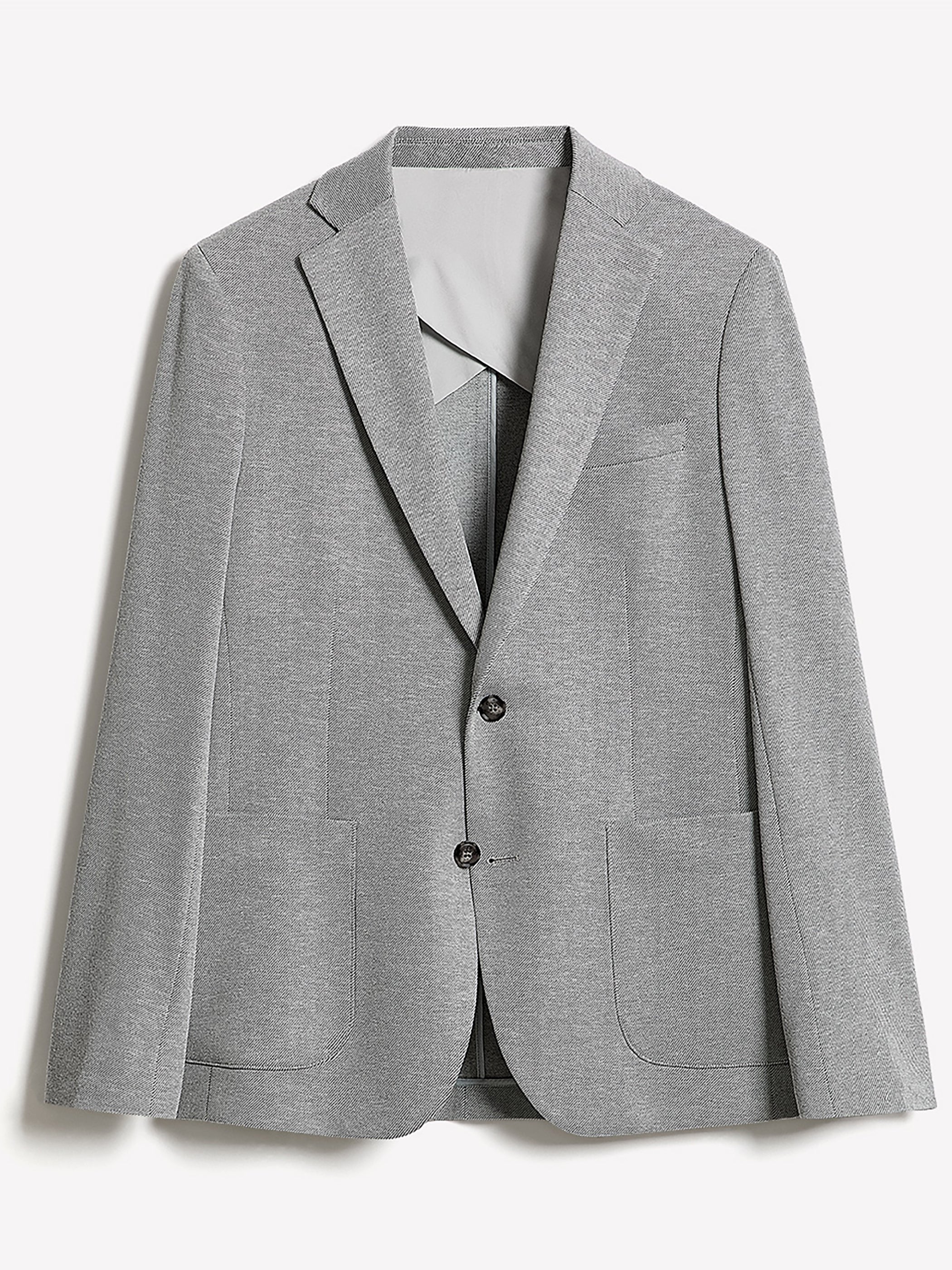 Slim-Fit Knit Blazer