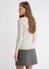 Long-Sleeve Scoop-Neck Ribbed Top