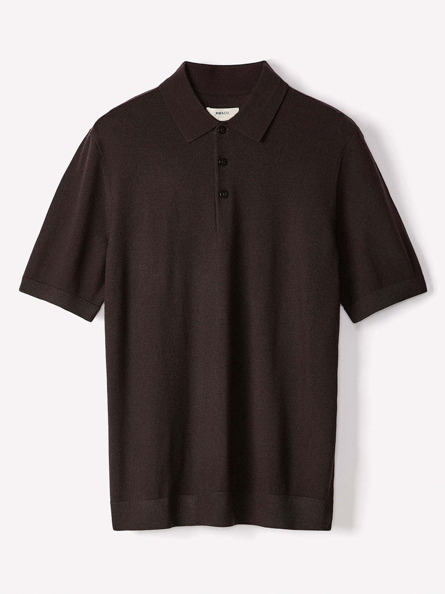 Polo en Laine Mérinos à Manches Courtes