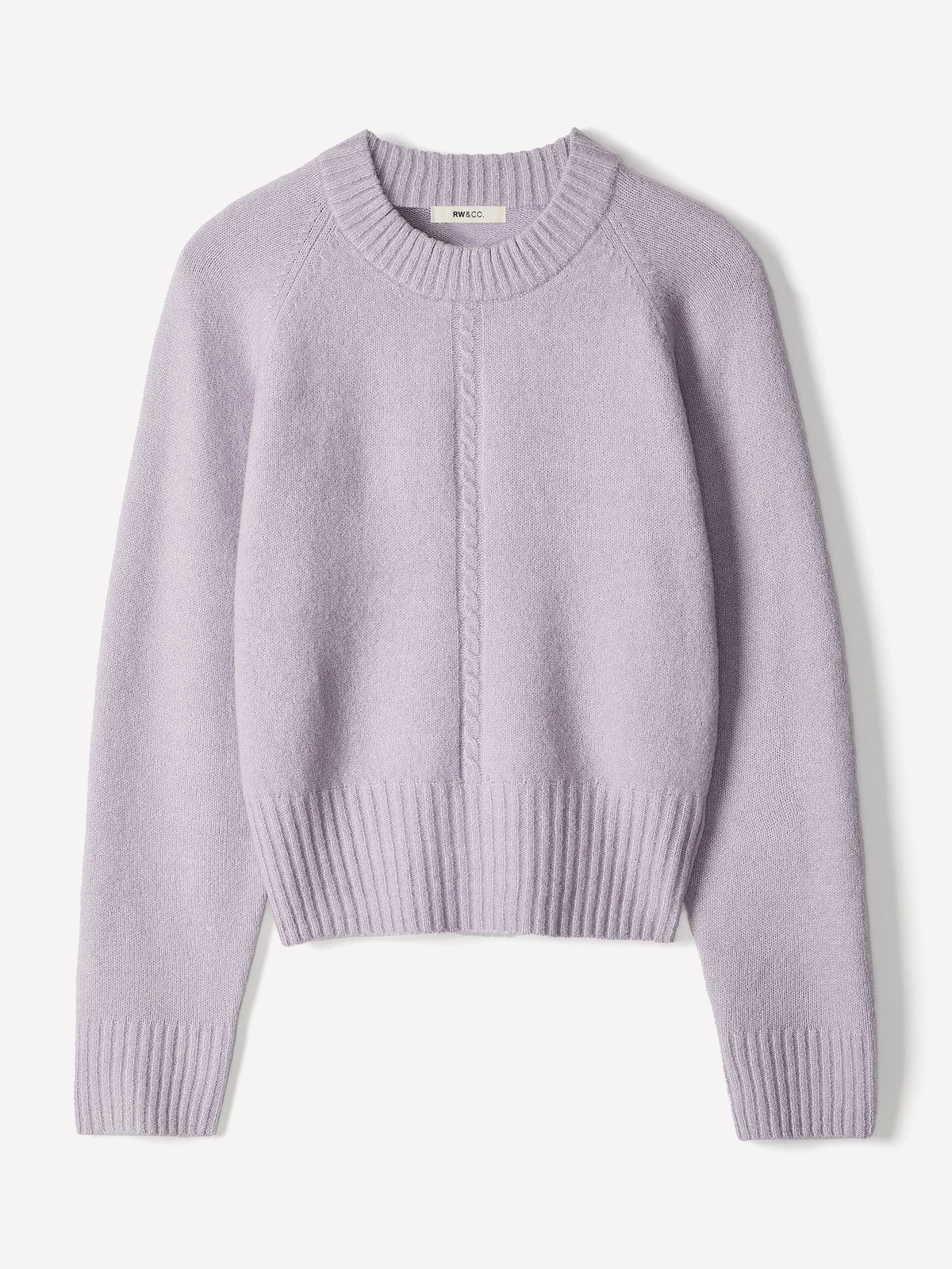 Long-Sleeve Crew-Neck Spongy Pullover