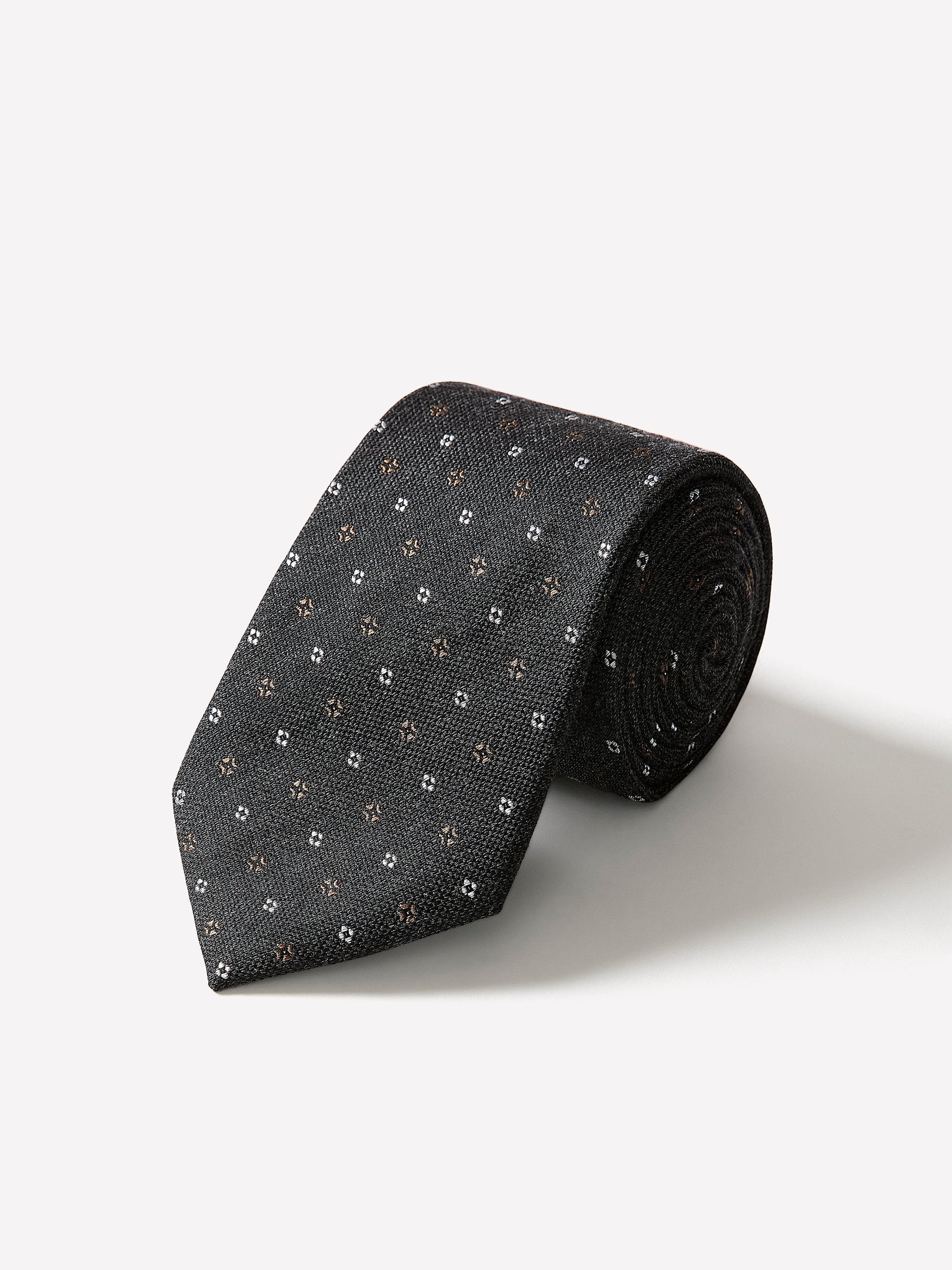 Men's Silk Woven Wide Micro Geo Tie