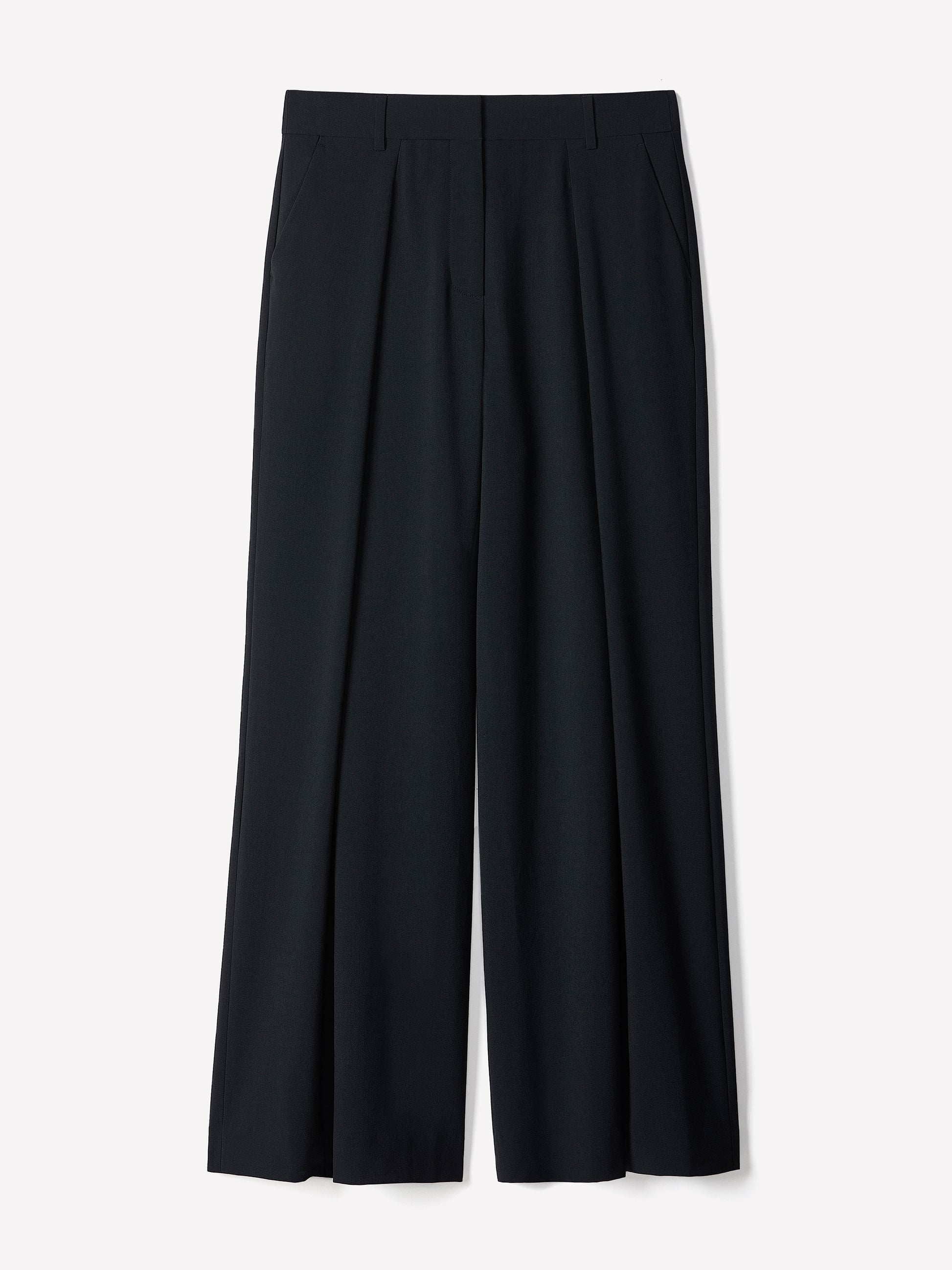 Ultra Wide High Rise Stretch Woven Pant