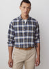 Men's Tailored Cotton Shirt Herringbone Check