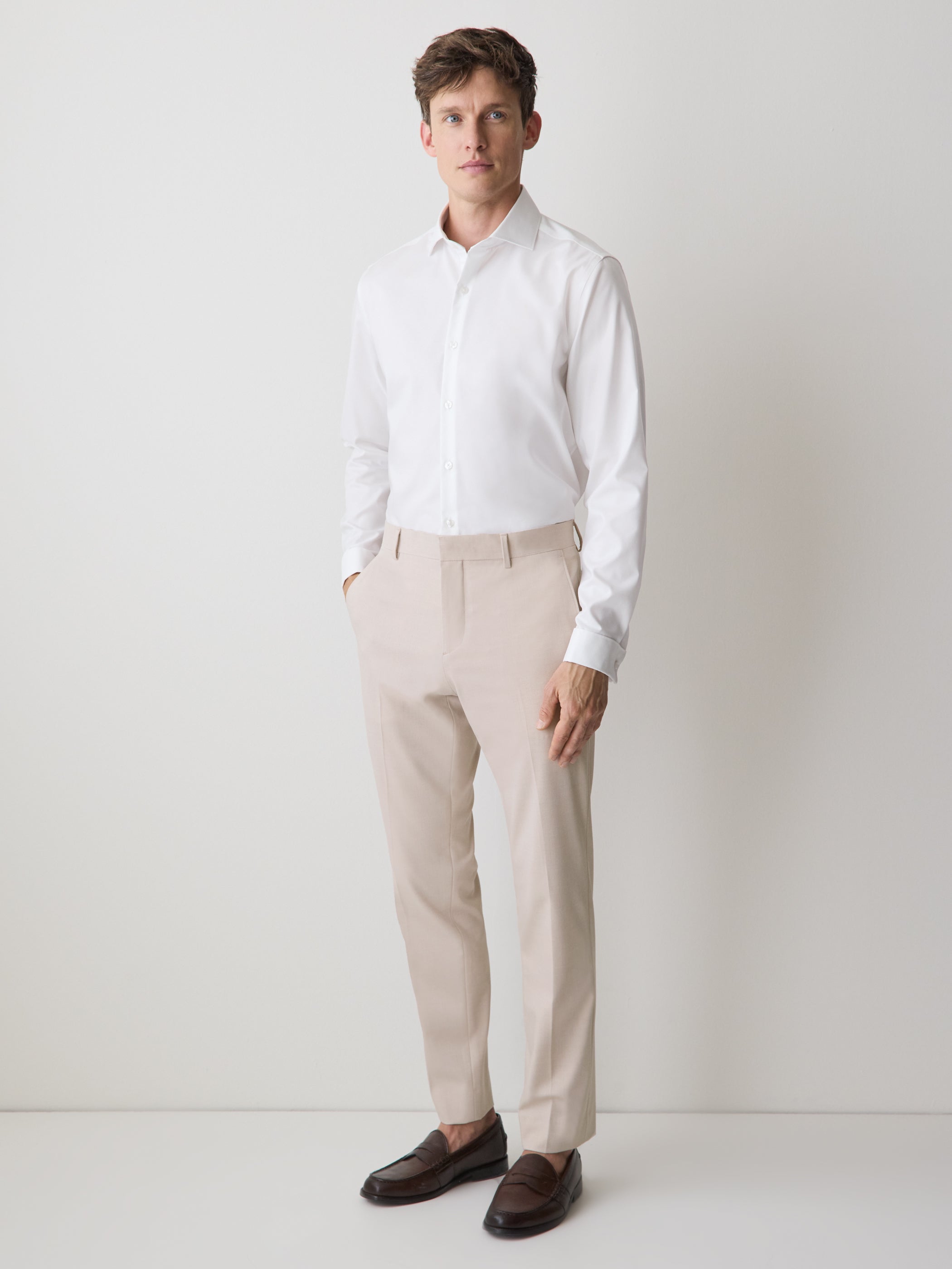 Tailored-Fit Supima Cotton Dress Shirt