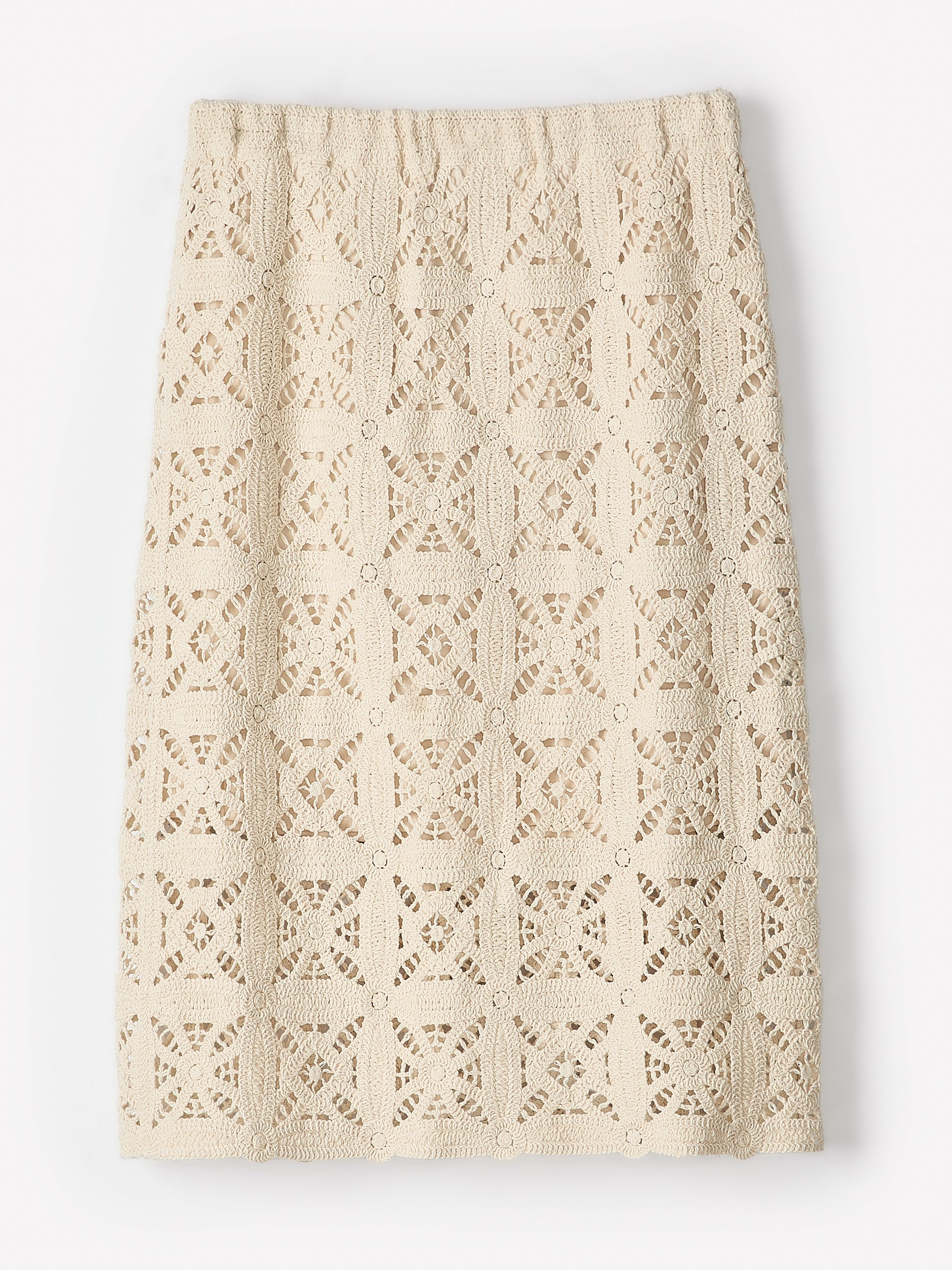 Straight Crochet Midi Skirt