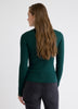 Mock-Neck Sweater with Buttons on Sleeves