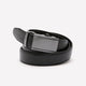Leather Belt with Plate Buckle
