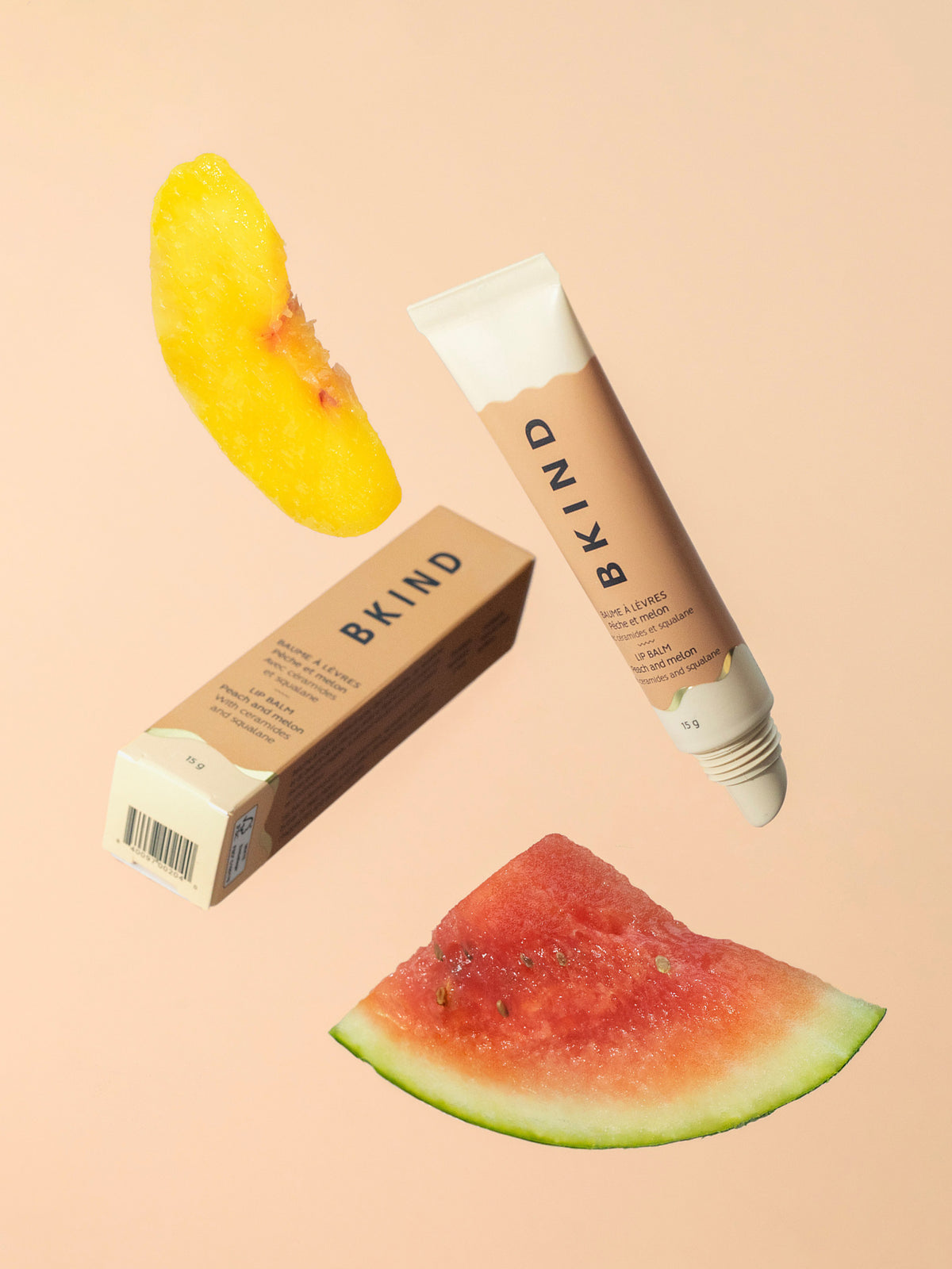 Nourishing Lip Balm - Peach & Melon - BKIND