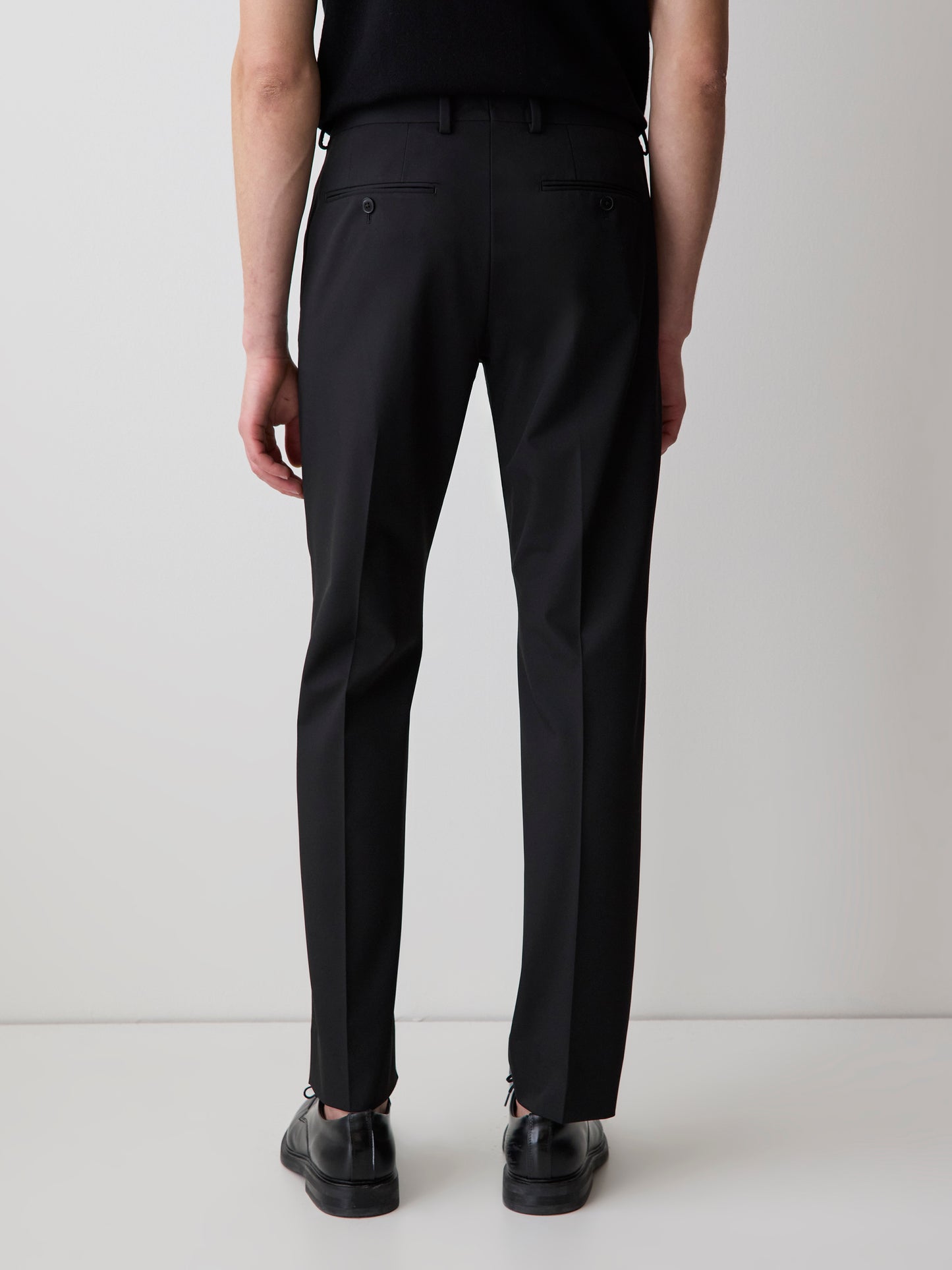 Black Slim Fit E-Tech Suit Pant
