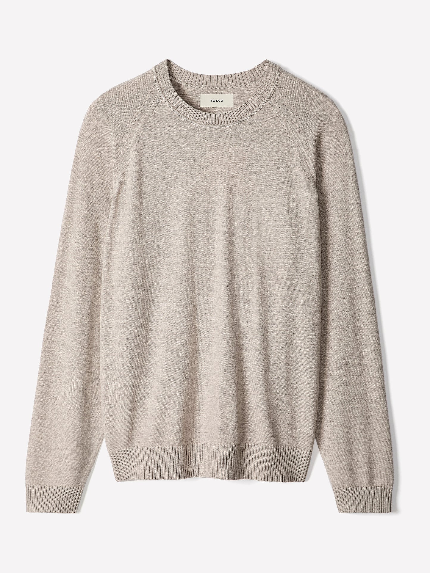 Men's Knit Crewneck Sweater Cotton Blend