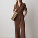 Short-Sleeve Wide-Leg Jumpsuit