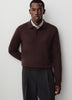 Merino-Wool Long-Sleeve Polo Sweater