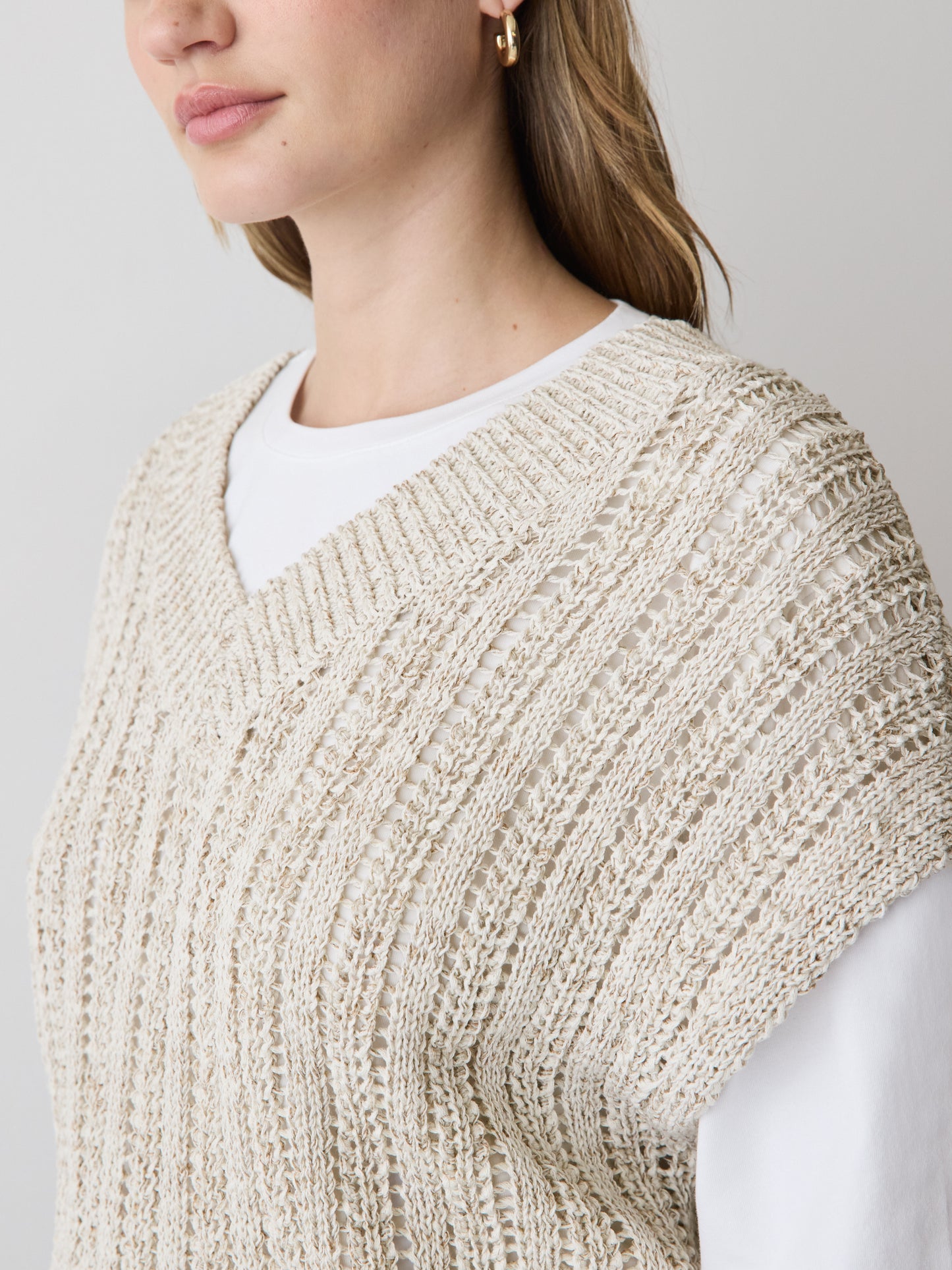 Sleeveless V-Neck Sweater Vest