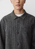 Men's Pinstripe Wool Blend Shacket