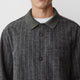 Men's Pinstripe Wool Blend Shacket