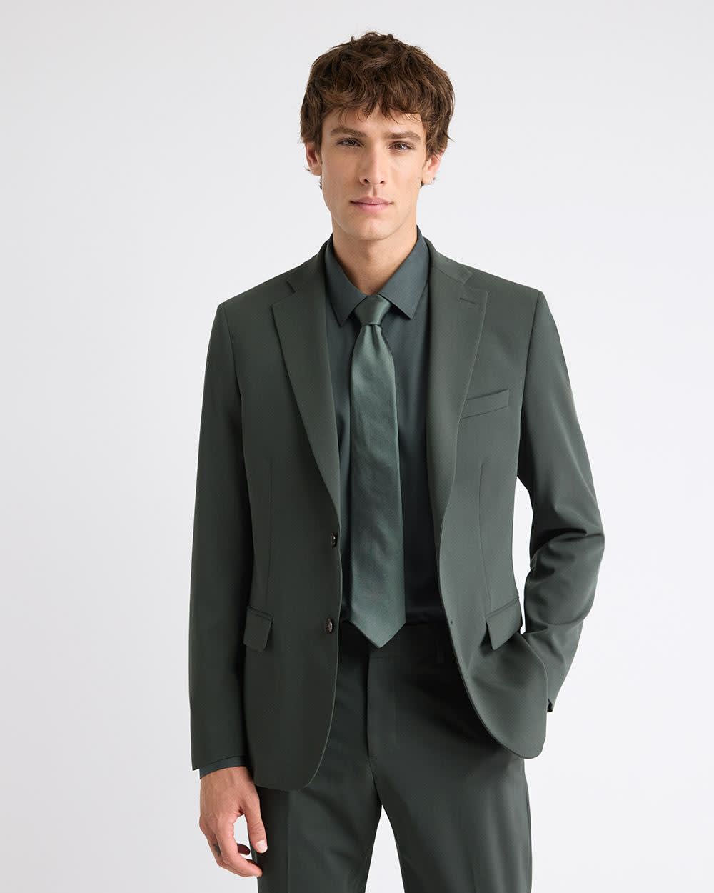Slim Fit Dark Green Suit Blazer
