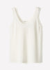 Linen-Blend U-Neck Loose Tank