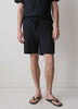 Mens Knit Textured Cotton Blend Shorts