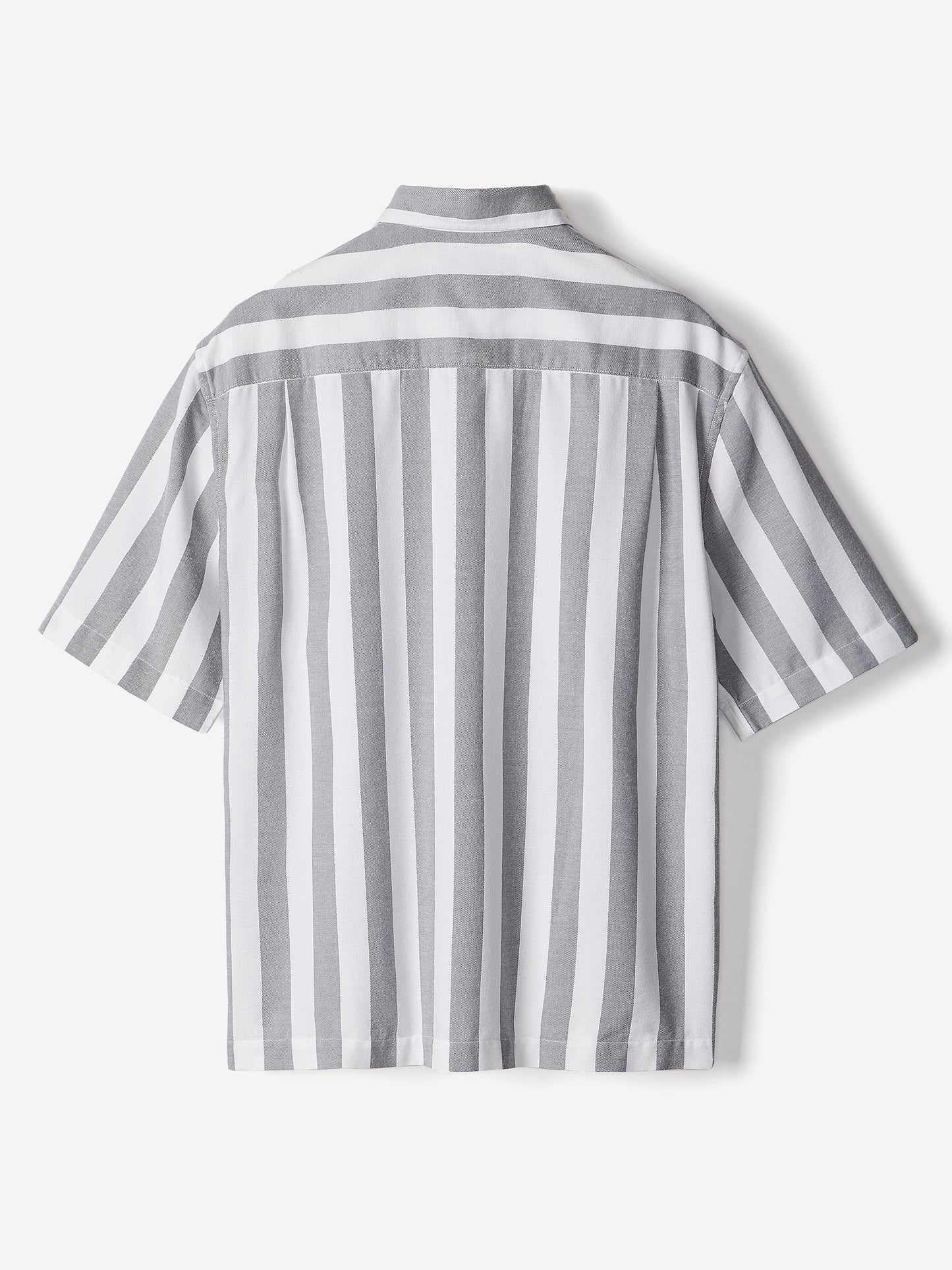 Men's Woven Short Sleeve Shirt Wide Stripe