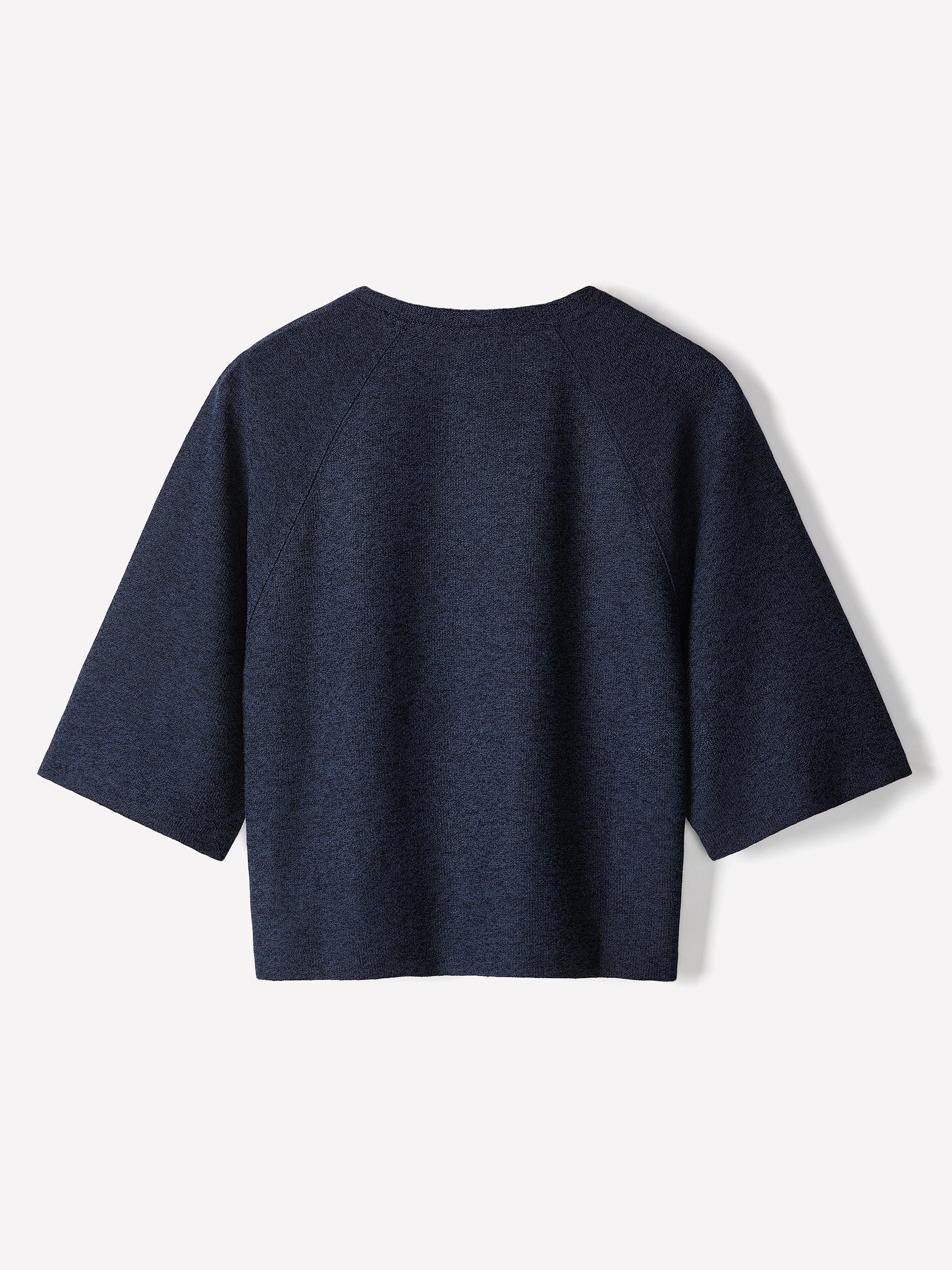 Long-Raglan-Sleeve Crew-Neck Top