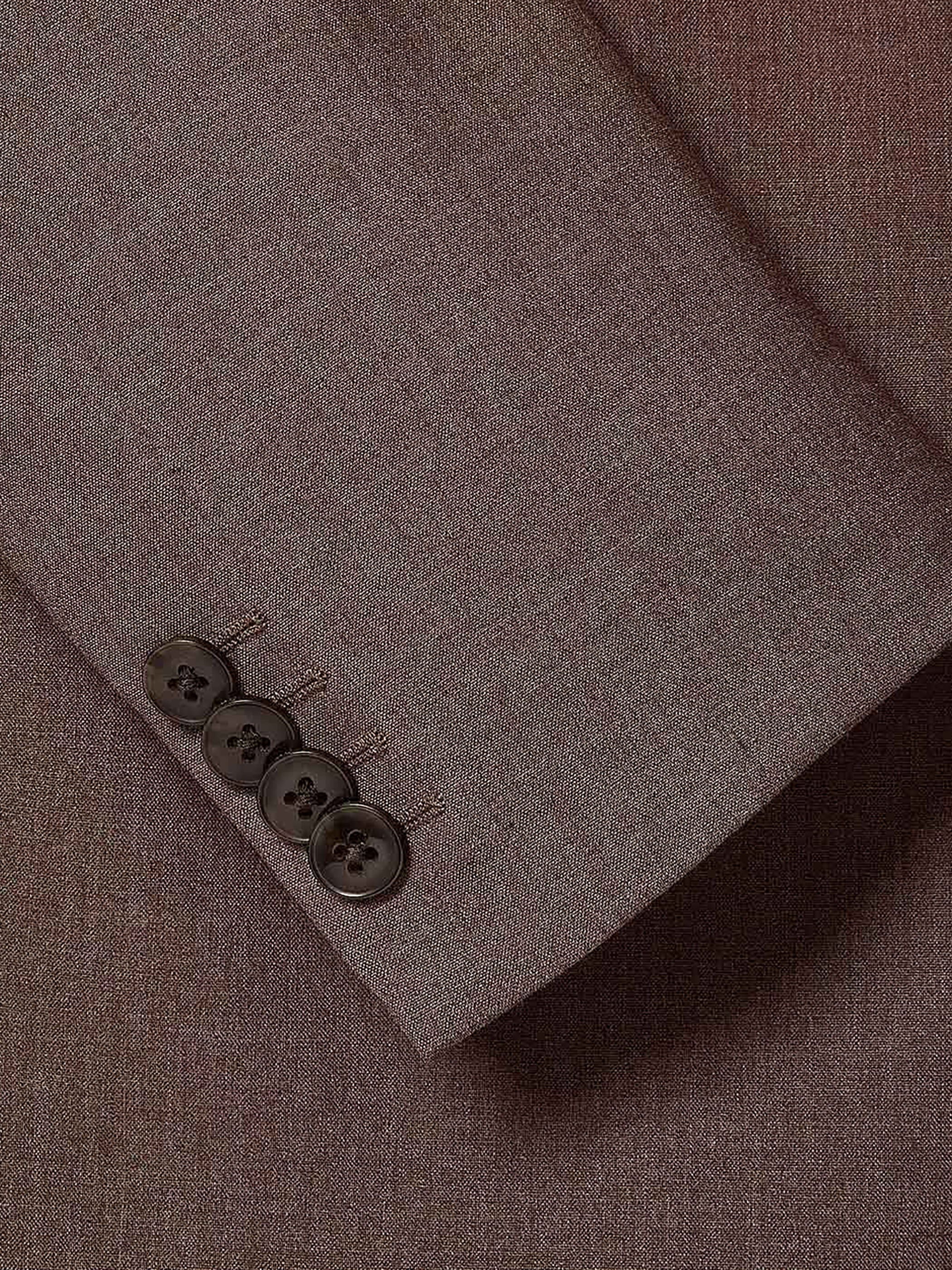 Tailored-Fit Taupe Suit Blazer