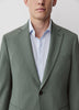 Slim Fit Woven Blazer in Northern Teal