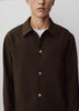 Men's Woven Jacket with Snap Closure