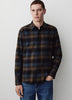 Long Sleeve Check Flannel Shirt Cotton