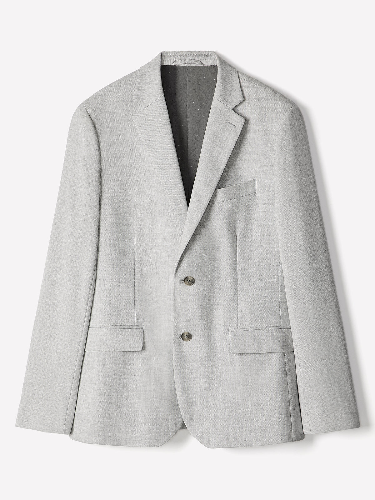 Essential Slim Fit Light Grey Suit Blazer