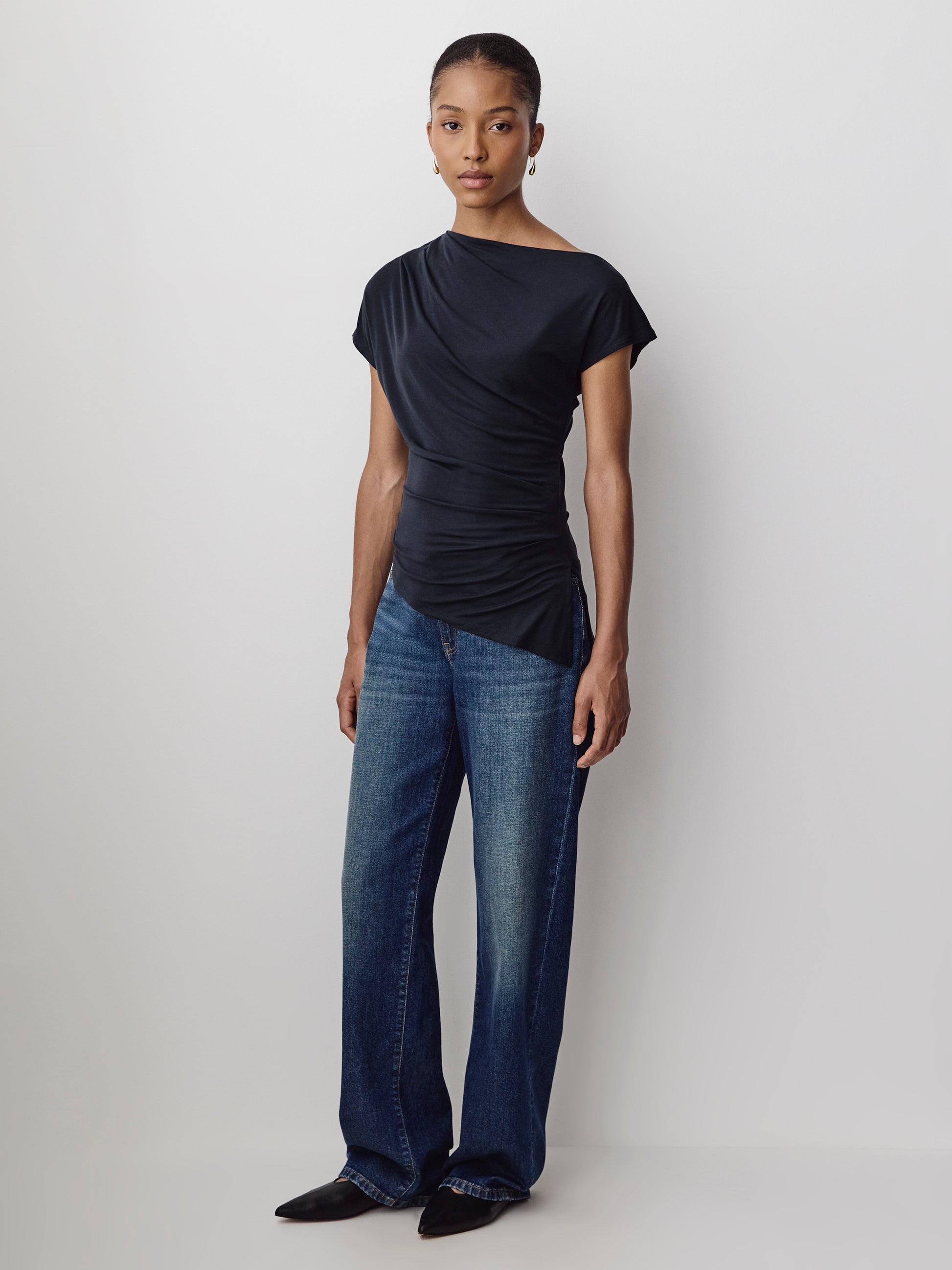 Ribbed Off-The-Shoulder Top