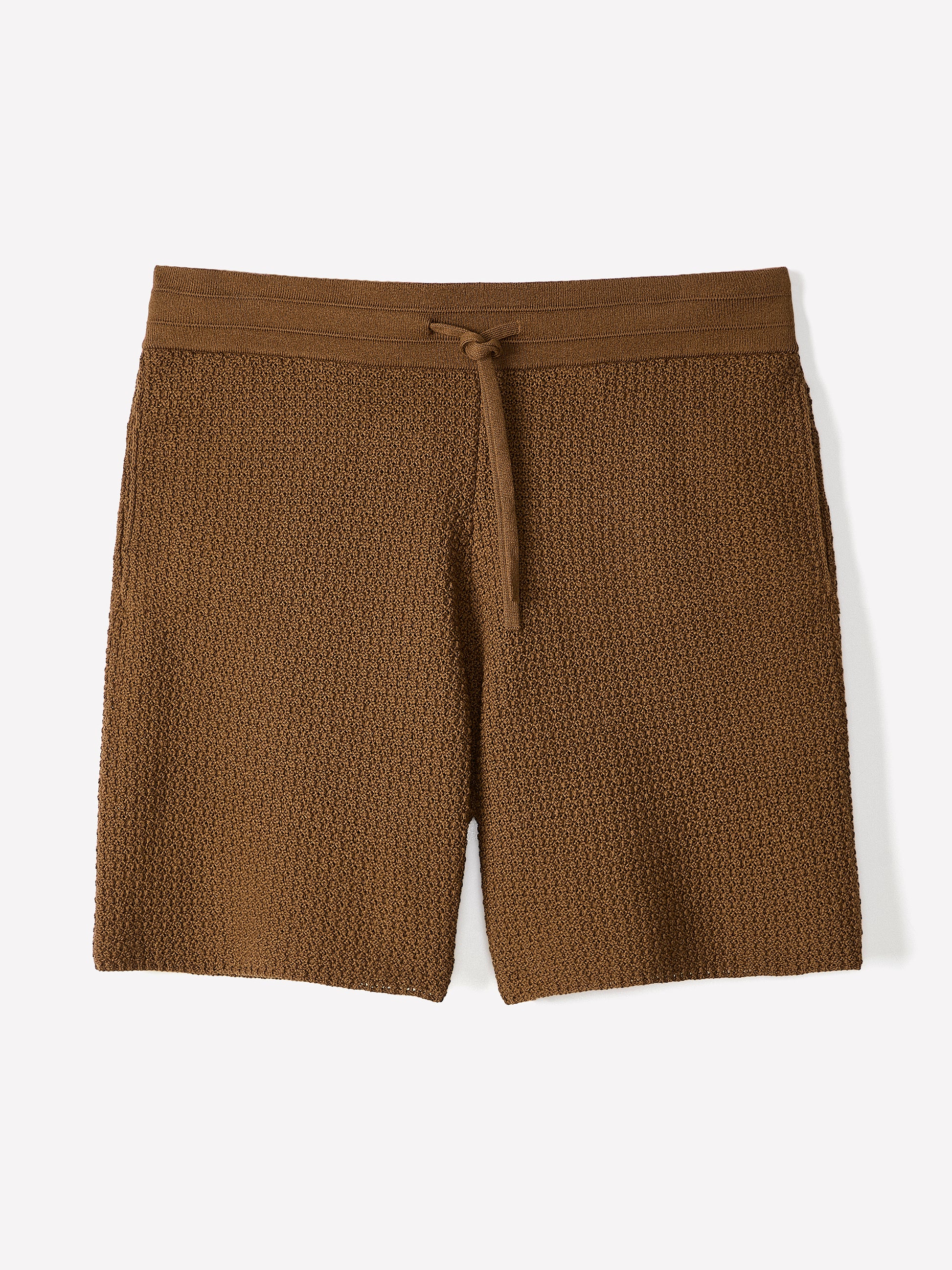 Knit Short Sleeve Sweater With Textured Stitch
