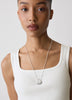 Long Necklace with Shell Pendant