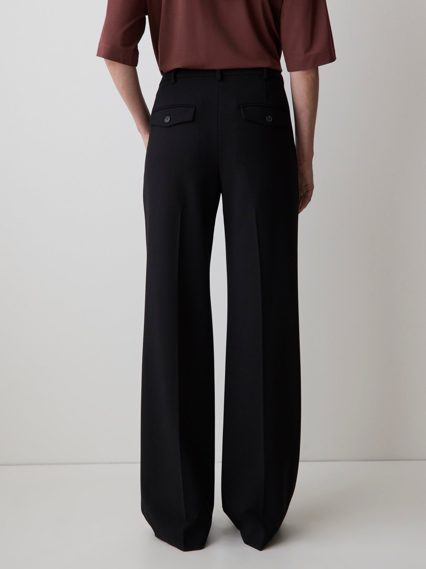 Mid-Rise Wide-Leg Heavy Twill Pant