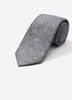 Green Regular Tie with Foliage Pattern