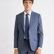 Slim-Fit Wool Check Suit Blazer