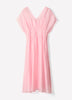 Woven Dress with Lyocell Flutter Sleeves