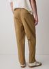 Loose Straight-Leg Pleated Chino Pant