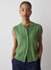 Sleeveless Crew-Neck Sweater Vest