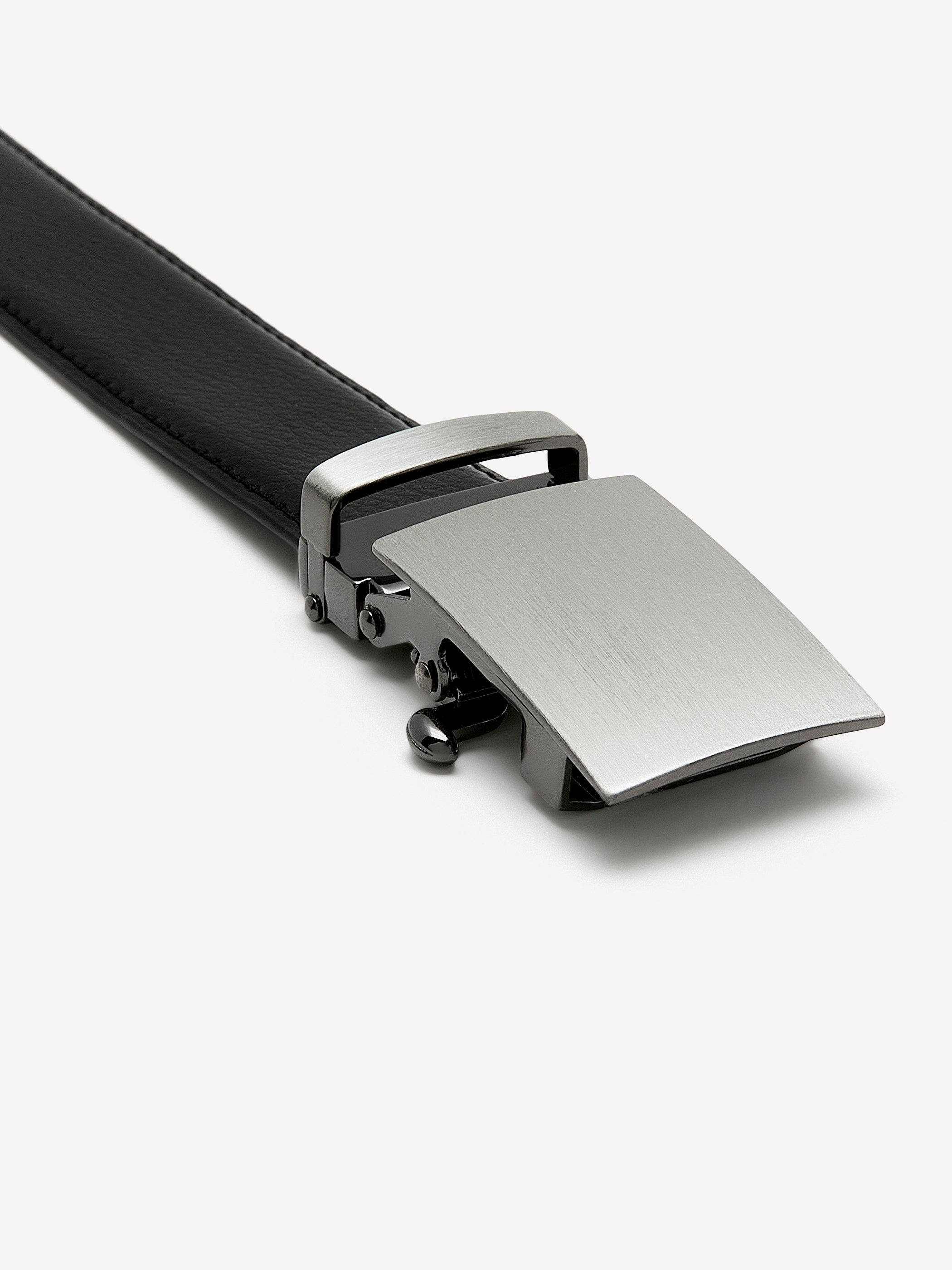 Automatic 30mm plate Leather Belt