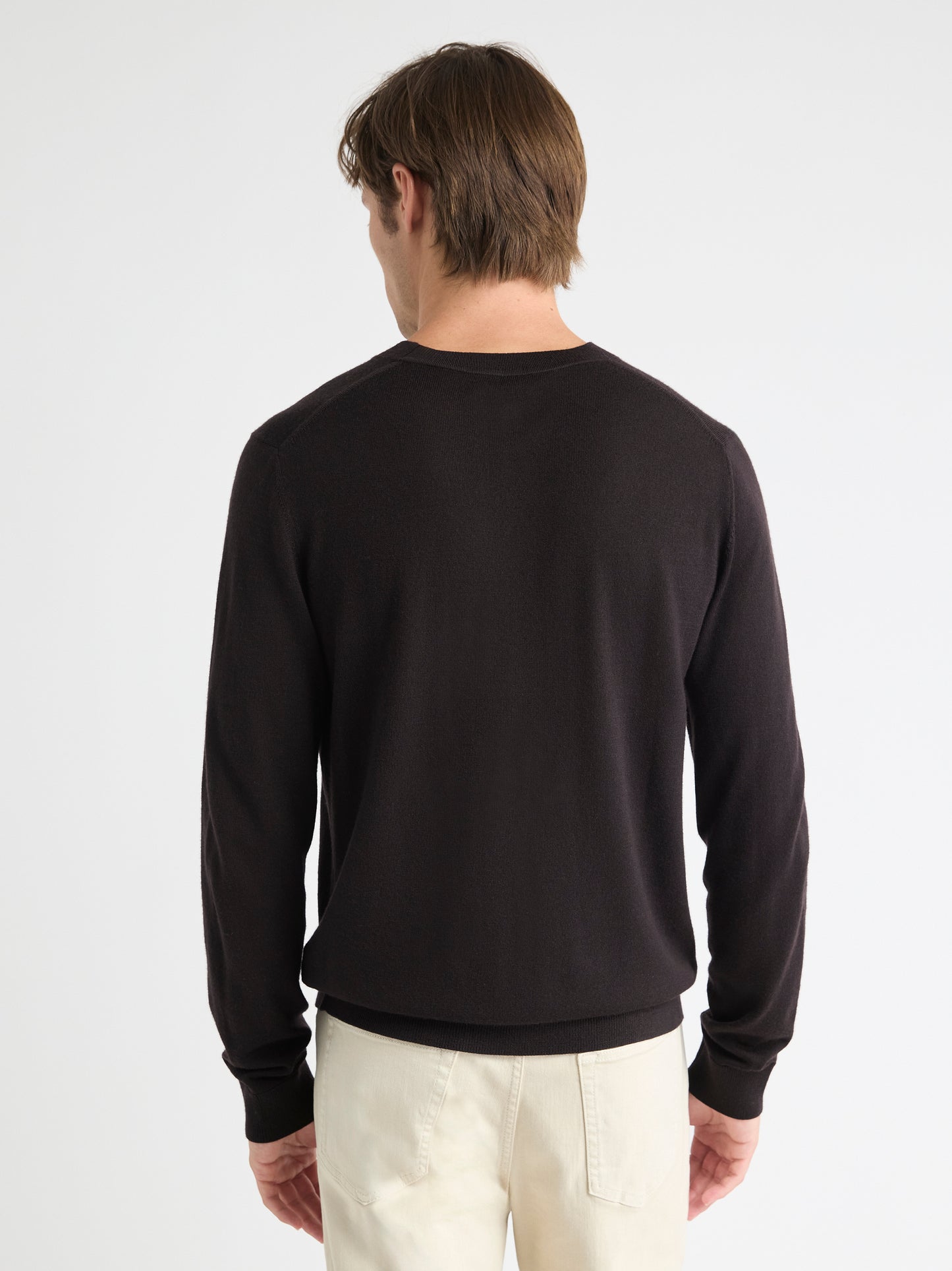 Pull à Col Rond en Laine Mérinos