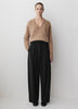 Twill High-Rise Barrel Pant
