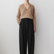 Twill High-Rise Barrel Pant