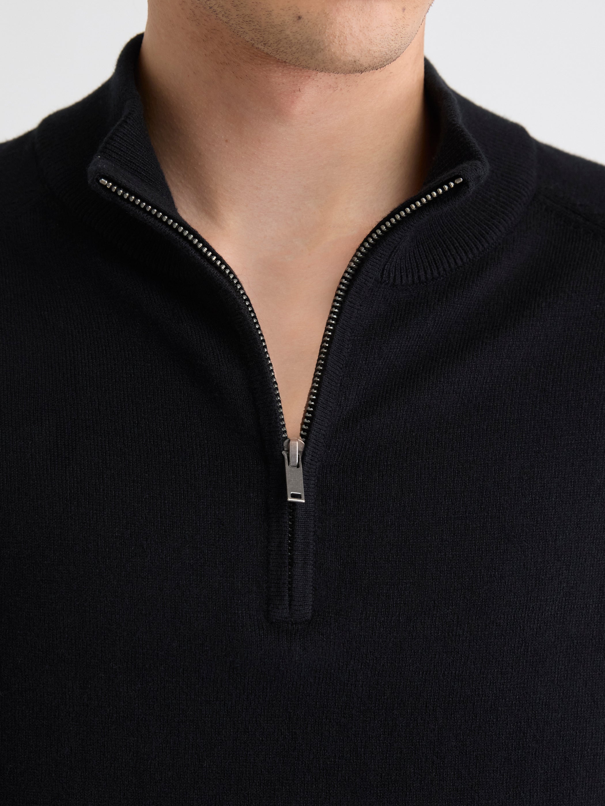 Long-Sleeve Half-Zip Mock-Neck Sweater | RW&CO.