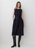 Sleeveless Belted Midi Denim Dress