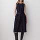 Sleeveless Belted Midi Denim Dress